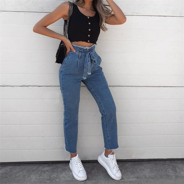 Women's Cute High Waist Stretch Jeans