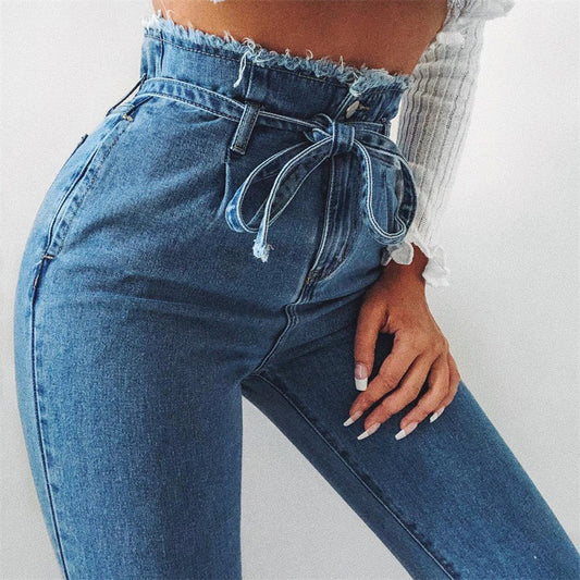 Women's Cute High Waist Stretch Jeans