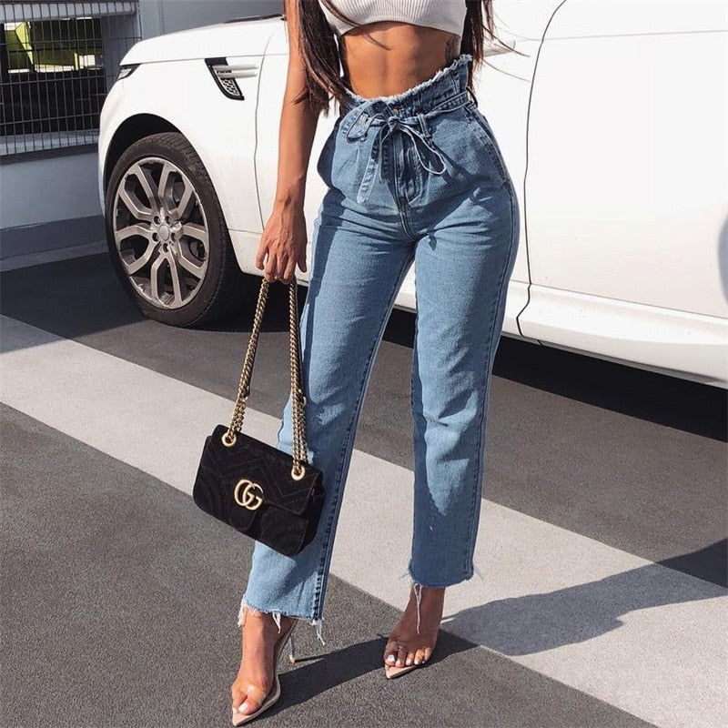 Women's Cute High Waist Stretch Jeans